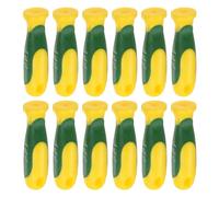 sourcing map 12pcs Rubber File Handle 3.27 Inch Round Hole Ergonomic Handles for Chainsaw File