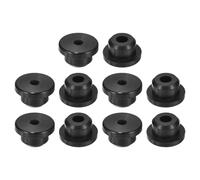 sourcing map 12Pcs Rubber Grommets 16mm Drill Hole, 7mm ID Hole Top Hat Grommet Black Silicone Rubber Hole Plug Gasket for Wiring, Automotive