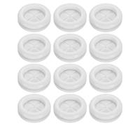 sourcing map 12Pcs Rubber Grommets 7/8" (22mm) Drill Hole, 11/16" (18mm) ID Double Sided Hole Plugs Ring Gasket for Firewall Cable Wire Protecting, White