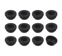 sourcing map 12Pcs Rubber Grommets, Mount Dia 12mm ID 9mm Snap Firewall Hole Plug, Anti-Scratch Hole Cover Plug for Electrical Box Cable Wiring, Black