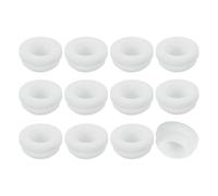 sourcing map 12Pcs Rubber Grommets, Mount Dia 14mm ID 10.5mm Snap Firewall Hole Plug, Anti-Scratch Hole Cover Plug for Electrical Box Cable Wiring, White