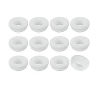 sourcing map 12Pcs Rubber Grommets, Mount Dia 15mm ID 11mm Snap Firewall Hole Plug, Anti-Scratch Hole Cover Plug for Electrical Box Cable Wiring, White