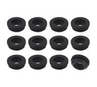 sourcing map 12Pcs Rubber Grommets, Mount Dia 15mm ID 11mm Snap Firewall Hole Plug, Anti-Scratch Hole Cover Plug for Electrical Box Cable Wiring, Black