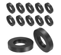 Sourcing Map 12pcs Rubber Spacers 50mm OD, 26mm ID, 10mm Height Round Anti-Vibration Bushing Grommets for Home Car Accessories