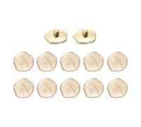 sourcing map 12Pcs Shank Buttons, 30mm/1.2" Irregular Vintage Decorative Sewing Buttons Fastener Accessories for Clothing Coat Suit Cardigan Crafts Decoration, Khaki