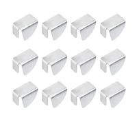 sourcing map 12Pcs Shelf Bracket Clips, 10mm Metal Adjustable Shelf Support Clip Triangle-Shape Shelving Brackets Pins for Kitchen Cabinet Bookcase, Silver