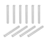 sourcing map 12Pcs Shelves Dowel Pin, 5x40mm Stainless Steel Cylindrical Dowel Pin, Shelf Support Pegs Pin Rod for Kitchen Cabinet Bookcase (Silver)