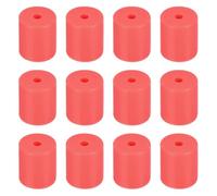 sourcing map 12Pcs Silicone Bed Mounts 3D Printer Heat Bed Silicone Leveling Column Silicone Buffer 18mm for 3D Printer Red