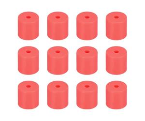 sourcing map 12Pcs Silicone Bed Mounts 3D Printer Heat Bed Silicone Leveling Column Silicone Buffer 16mm for 3D Printer Red