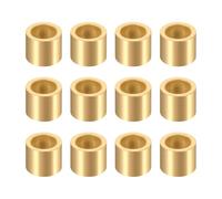 sourcing map 12Pcs Sleeve Bearings, 10mm Bore x 14mm OD x 12mm Length, Self-Lubricating Sintered Bronze Bushings