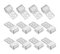 sourcing map 12Pcs Sofa Repair Spring Clip, 5 Holes Upholstery S Spring Buckle for Sofa Chair Couch Bed Spring Clips Furniture Repair Parts