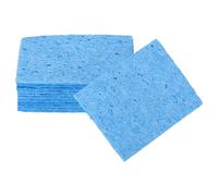 sourcing map 12PCS Soldering Sponge 35 x 50mm Rectangle Blue Cleaning Pad Welding Tip Iron Replacement for Cleaning Soldering Iron 1mm Natural Thickness 6mm Water Absorption Thickness