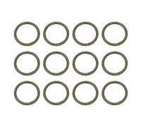 sourcing map 12pcs Spring O Rings 1 1/2"(38mm) Round Trigger Metal Snap Hook Circle Key Ring Clip Keychain for Bags Handbag Purses Keyring Buckle, Bronze