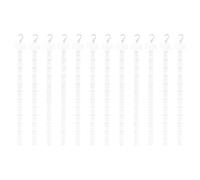 sourcing map 12Pcs Station Hanging Merchandise Strips with S Hook, 24.8" Plastic Rack Stands Display Strip with Label Header for Retail Display Home Store Snack Bags Organizer, Translucent