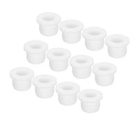 sourcing map 12Pcs T Type Rubber Grommet Mount Dia 14mm ID 9mm Seal Protection Flexible Hole Plugs for Cable Pipe White