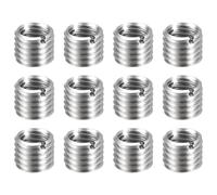 sourcing map 12pcs Thread Repair Inserts M12 x 1.75 Male to M10 x 1.5 Female Thread 10mm Long Stainless Steel Reducing Nuts Metric Self Tapping Sleeves Threaded Reducer Industrial Fasteners