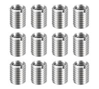 sourcing map 12pcs Thread Repair Inserts M12 x 1.75 Male to M10 x 1.5 Female Thread 15mm Long Stainless Steel Reducing Nuts Metric Self Tapping Sleeves Threaded Reducer Industrial Fasteners