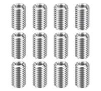 sourcing map 12pcs Thread Repair Inserts M12 x 1.75 Male to M8 x 1.25 Female Thread 20mm Long Stainless Steel Reducing Nuts Metric Self Tapping Sleeves Threaded Reducer Industrial Fasteners