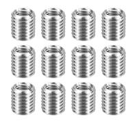 sourcing map 12pcs Thread Repair Inserts M14 x 2 Male to M10 x 1.5 Female Thread 16mm Long Stainless Steel Reducing Nuts Metric Self Tapping Sleeves Threaded Reducer Industrial Fasteners