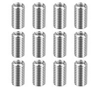 sourcing map 12pcs Thread Repair Inserts M14 x 2 Male to M10 x 1.5 Female Thread 25mm Long Stainless Steel Reducing Nuts Metric Self Tapping Sleeves Threaded Reducer Industrial Fasteners