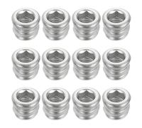sourcing map 12Pcs Threaded Inserts Nuts, M6x10mm Hex Socket Drive Nut Inserts for Wood - 304 Stainless Steel Screws Furniture Screw in Nuts Bolt Fastener Connector Wood