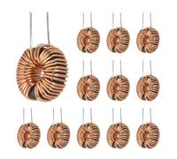 sourcing map 12pcs Toroid Core Inductor, 100uH 3A Copper Wire Wind Wound Inductance Magnetic Coil for Transformers, 13mm/0.51" Outer Dia.