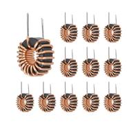sourcing map 12pcs Toroid Core Inductor, 22uH 7A Copper Wire Wind Wound Inductance Magnetic Coil for Transformers, 16mm/0.63" Outer Dia.