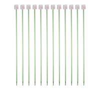 sourcing map 12pcs Tunisian Crochet Hooks 4mm(G) Aluminum Knitting Needles 27cm Long Crocheting Needles for Crochet Lovers & Beginners, Green