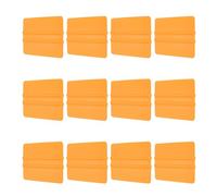 sourcing map 12pcs Vinyl Squeegee, Vinyl Wrap Decal Squeegee Tool, 4-Inch Car Vinyl Film Scraper Plastic Squeegee for Car Wrap, Sign Making, Window, Yellow, Rectangle