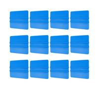 sourcing map 12pcs Vinyl Squeegee, Vinyl Wrap Decal Squeegee Tool, 4-Inch Car Vinyl Film Scraper Plastic Squeegee for Car Wrap, Sign Making, Window, Blue, Rectangle