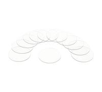 sourcing map 12pcs Watch Crystal Glass Lens, 23mm Flat Round Glasses Watch Face Crystals Len Replacement Parts for Watchmaker Repair, Clear