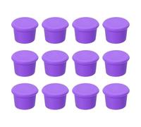 sourcing map 12Pcs Wine Stoppers Reusable Beer Bottle Cover Wine Bottle Stopper Wine Outlet Cap Wine Saver Purple