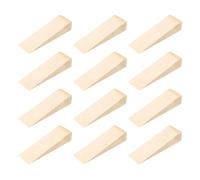 sourcing map 12Pcs Wooden Door Stopper, 100 x 30 x 20mm Non-Slip Solid Wood | Door Wedges Triangle Wooden Doorstop Block for Chair Caning Home Office Floor