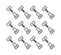 sourcing map 12set Hooks and Eyes Closure Set 11mm Metal Hook and Eye Sewing Clasp Snaps Fasteners for Clothing Bra Trousers Pants DIY Craft, Gunmetal