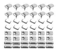 sourcing map 12set Hooks and Eyes Closure Set 12mm Metal Hook and Eye Sewing Clasp Snaps Fasteners for Clothing Bra Trousers Pants DIY Craft, Gunmetal