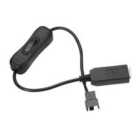sourcing map 12V Step-Up USB Fan Adapter Input 5V Output 5-12V DC with ON/Off Switch PWM to USB Adapter Cable 11.8" for 3-Pin/4-Pin PC Cooling Fans PWM Controller