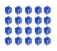 sourcing map 12x9x9mm Blue Aluminum Heatsink Self Adhesive Pad Cooler for Cooling 3D Printers 20Pcs