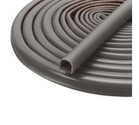 sourcing map 13.1Ft x 9/16" Weather Stripping Door Seal, Silicone Self-Adhesive Door Frame Seal Strip for 9/32"-7/16" Doors Window Frame Gap Filler, Gray