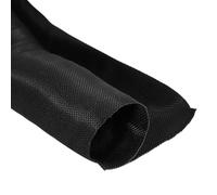 sourcing map 13-2/5 Inch ID Split Loom Tubing 6.5ft Polyester Cord Protector Wire Cable Sleeve for USB Cable Power Cord, Black