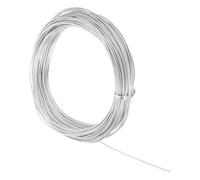 sourcing map 13 Gauge 1.8mm Aluminum Wire, 100 Feet Bendable Metal Craft Armature Wire for Jewelry Making DIY Beading Floral Wreath Wrapping Sculpting, Silver Tone
