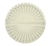 sourcing map 13 Inch Nylon Coil Zippers, #3 Beige Pants Separating Sewing Zippers Bulk Replacement for Bags, Garments, Pouches, Tailor Sewing Craft Accessories, Pack of 22