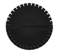 sourcing map 13 Inch Nylon Coil Zippers, #3 Black Pants Separating Sewing Zippers Bulk Replacement for Bags, Garments, Pouches, Tailor Sewing Craft Accessories, Pack of 22