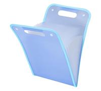 sourcing map 13 Pockets Accordion File Organizer, Expanding File Folder Portable Accordion Document Bag with Classified Index Stickers for Office Worker, Blue