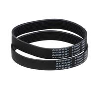 sourcing map 130J8 PJ V-Ribbed Belt 8 Ribs 13" Length x 0.74" Width x 0.14" Thick, EPDM Poly V Belt, Industrial Transmission Serpentine Belt, 2pcs