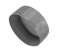 sourcing map 130mm(5 1/8") Rubber End Caps, Round Vinyl Plug Insert Plastic End Caps for Tubing, Fence, Pipe Post, Furniture, Railing, Light Gray, 50mm Height