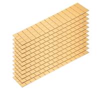 sourcing map 1320pcs Self Adhesive Mirrors Mosaic Tiles, 10 x 10 mm Mini Square Acrylic Disco Ball Tiles Sticker for DIY Disco Ball Craft Decorations Making, Gold