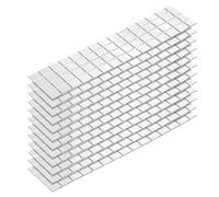 sourcing map 1320pcs Self Adhesive Mirrors Mosaic Tiles, 10 x 10 mm Mini Square Acrylic Disco Ball Tiles Sticker for DIY Disco Ball Craft Decorations Making, Silver