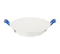 sourcing map 135mm/5.3" Round Ceiling Cover Plate, Downlight Hole Speaker Wall Hole Spring-Lock Decorative Steel Trim Cap Access Panel for 4.1-4.9" Ceiling or Drywall Openings, Matte White