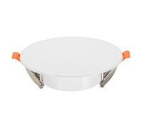 sourcing map 135mm/5.3" Round Ceiling Cover Plate, LED Downlight Hole Trim Wall Hole Spring Mount Decorative Flat Cap Access Panel for 3.3-4.9 Inch Ceiling or Wall Openings, Matte White