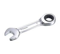sourcing map 13mm Stubby Ratcheting Combination Wrench Metric 72 Teeth 12 Point Box Ended Tools, CR-V